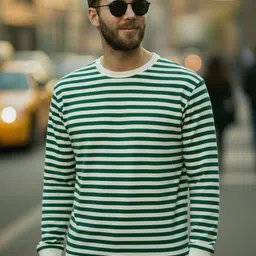 MACK JONNEY Men Striped T-shirt-image-61