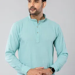 Aanys Culture Mandarin Collar Straight Kurta-image-5