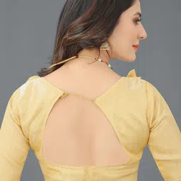 DISHA FASHION Floral Embroidered Mirror Work Banarasi Sarees With Blouse image 2