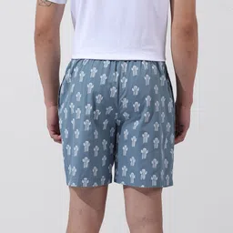 The Indian Garage Co Pack Of 2 Men Doodle Print Elasticated Waist Boxers 1124-BXPRCS-03-01 image 4