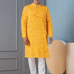 DEVOILER Men Bandhani Printed Kurta-picture-29