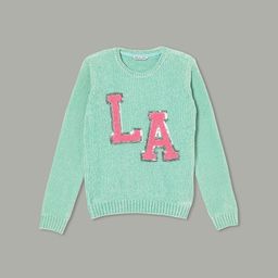 Fame Forever by Lifestyle Girls Casual Embroidered Pullover Sweaters-picture-37