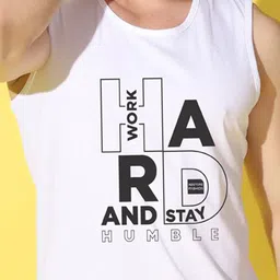 WOOSTRO Pack Of 2 Printed Ultra-Soft Gym Vests VWS26(HARD WHITE)(ENJOY PEACOCK) image 3