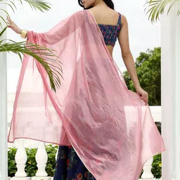 QISSA Printed Ready To Wear Lehenga & Blouse With Dupatta image 2