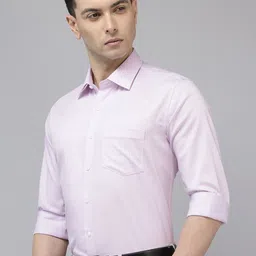 Van Heusen Slim Fit Geometric Printed Pure Cotton Formal Shirt image 3
