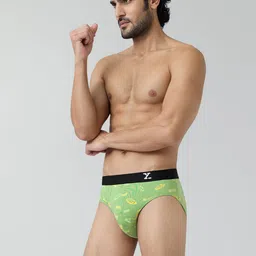 XYXX Men Printed Cotton Basic Brief XYBRF201 image 4