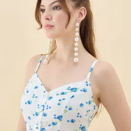 aayu Floral Print Crepe Maxi Dress image 2