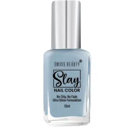 SWISS BEAUTY Slay Nail Color with No Chip No Fade Ultra Shine Formula 13ml - Sea Bed 17 image 3