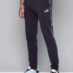 Puma Men Brand Logo Tape Detailed Joggers-image-42