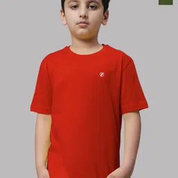 Friskers Boys Red 2 Applique T-shirt-image-94