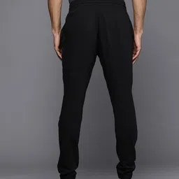 ADIDAS Black & White Brand Logo Print Track Pants image 2