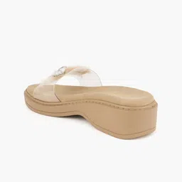 DressBerry Textured Party Platform Sandals image 3