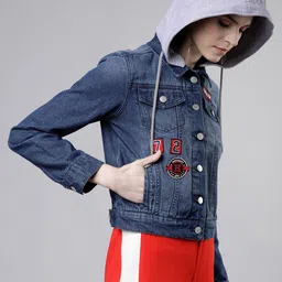 Tokyo Talkies Women Blue Solid Jacket-picture-20