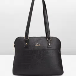 Lavie Crocodile Textured Structured Shoulder Bag-image-17