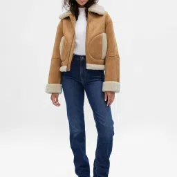 GAP Brown Solid Jacket image 4