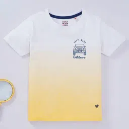 Ed-a-Mamma Kids White & Yellow Ombre T-Shirt-picture-26