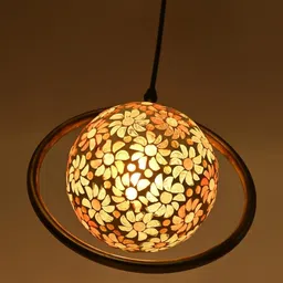 SOMIL Printed Glass Cylinder Ceiling Lamps image 3