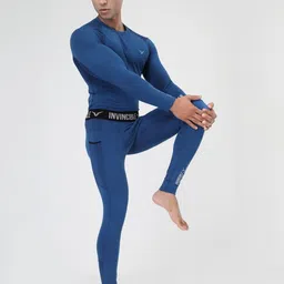 Invincible Men Ghost Compression Ankle-Length Antimicrobial Gym Tights-picture-35