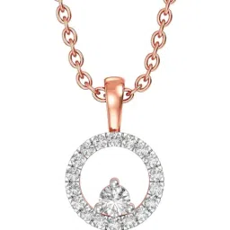 Joyalukkas 18k (750) Purity Rose Gold Circle Grace Diamond Pendent-picture-17