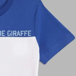 Blue Giraffe Boys Multicolor Cotton Color Block T-Shirt image 4