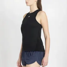 adidas Black Plain Sports Tank Top image 3