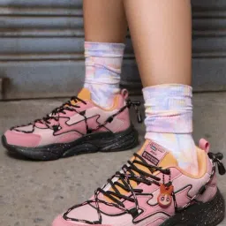 The Souled Store Women's PPG Pink Sneakers-image-9