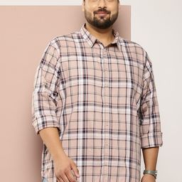Sztori Plus Size Checked Cotton Casual Shirt-picture-17