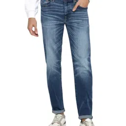 American Eagle Blue Straight Fit Jeans-picture-26