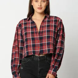 Remanika Red Chequered Shirt-image-3