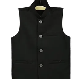 sangria YK Boys Sleeveless Nehru Jackets image 4