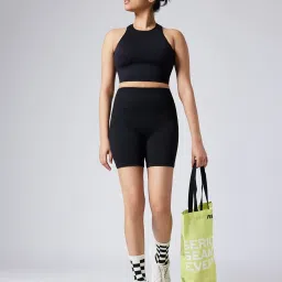 Feier Onyx Black Solid Flexrib Power Bra image 4