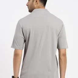 showoffff SHOWOFF Grey Cotton Relaxed Fit Shirt image 4