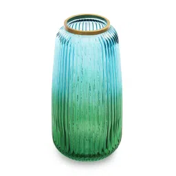 Pure Home And Living Blue Glass Vases image 4
