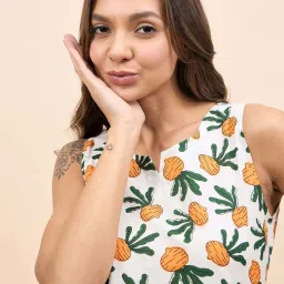 Mabish By Sonal Jain Multicolored Cotton Printed Top Short Set image 4