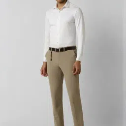 Van Heusen Khaki Slim Fit Trousers image 4