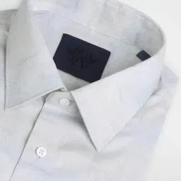 Arrow Grey Cotton Regular Fit Checks Shirt image 5