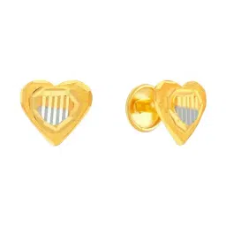 Malabar Gold and Diamonds 22k (916) BIS Hallmark Two Tone Gold Earring For Women-picture-48