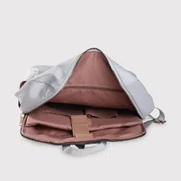 Caprese Faux leather Grey Women Backpack image 4