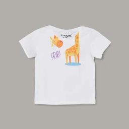 Juniors by Lifestyle White Cotton Printed T-Shirt-picture-45