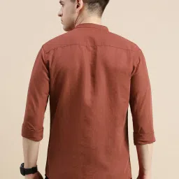 showoffff Showoff Rust Slim Fit Shirt image 4