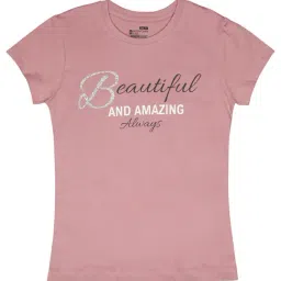 Bodycare Girls Peach Cotton T-Shirt-image-17