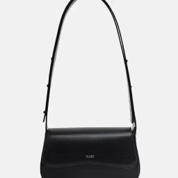 Kazo Black Solid Small Shoulder Handbag-image-48