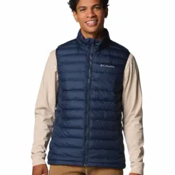 Columbia Mens Navy Blue Omni-Heat Reflective Powder Lite II Vest Vest-picture-40