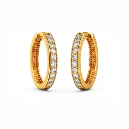 Joyalukkas 22k Yellow Gold Circlet Huggie Earrings for Women-image-19