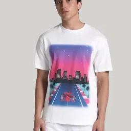 Puma White Cotton Relaxed Fit Printed Sports T-Shirt-picture-12