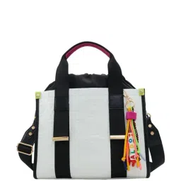 Aldo White Solid Medium Handbag-image-5