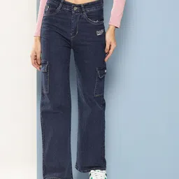 Aarika Women Solid Cargo Style Jeans-picture-30
