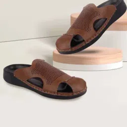 Fausto Men's Tan Casual Sandals-image-17