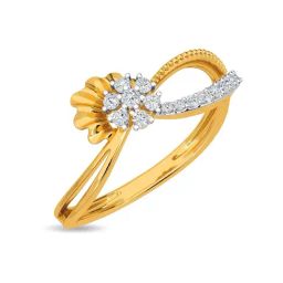 Kisna Diamond & Gold Jewellery Bethany 14k (585) Diamond & Gold Ring For Women-picture-42