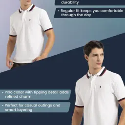 Red Tape White Regular Fit T-shirt image 2